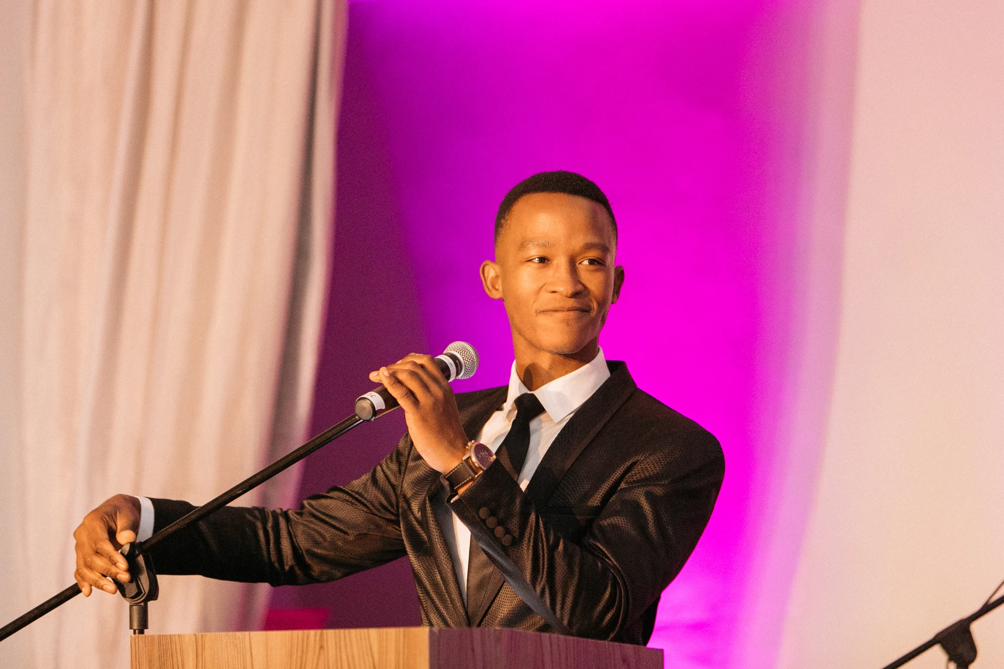 Television presenter Katlego Maboe was the MC for the 5th Ball