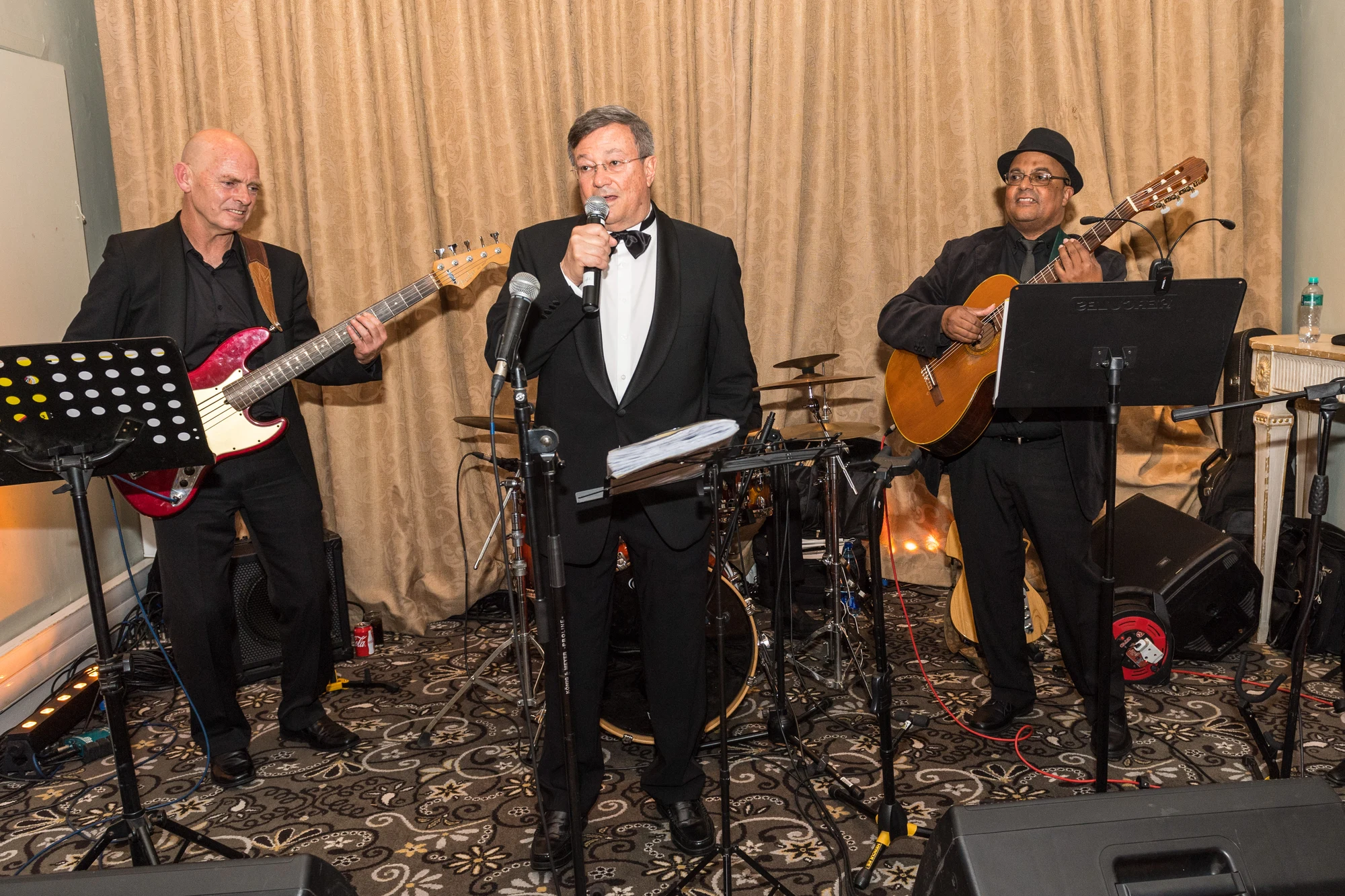 The Consul General of Brazil, Carlos Asfora, performs with the Cape Jazz Ensemble
