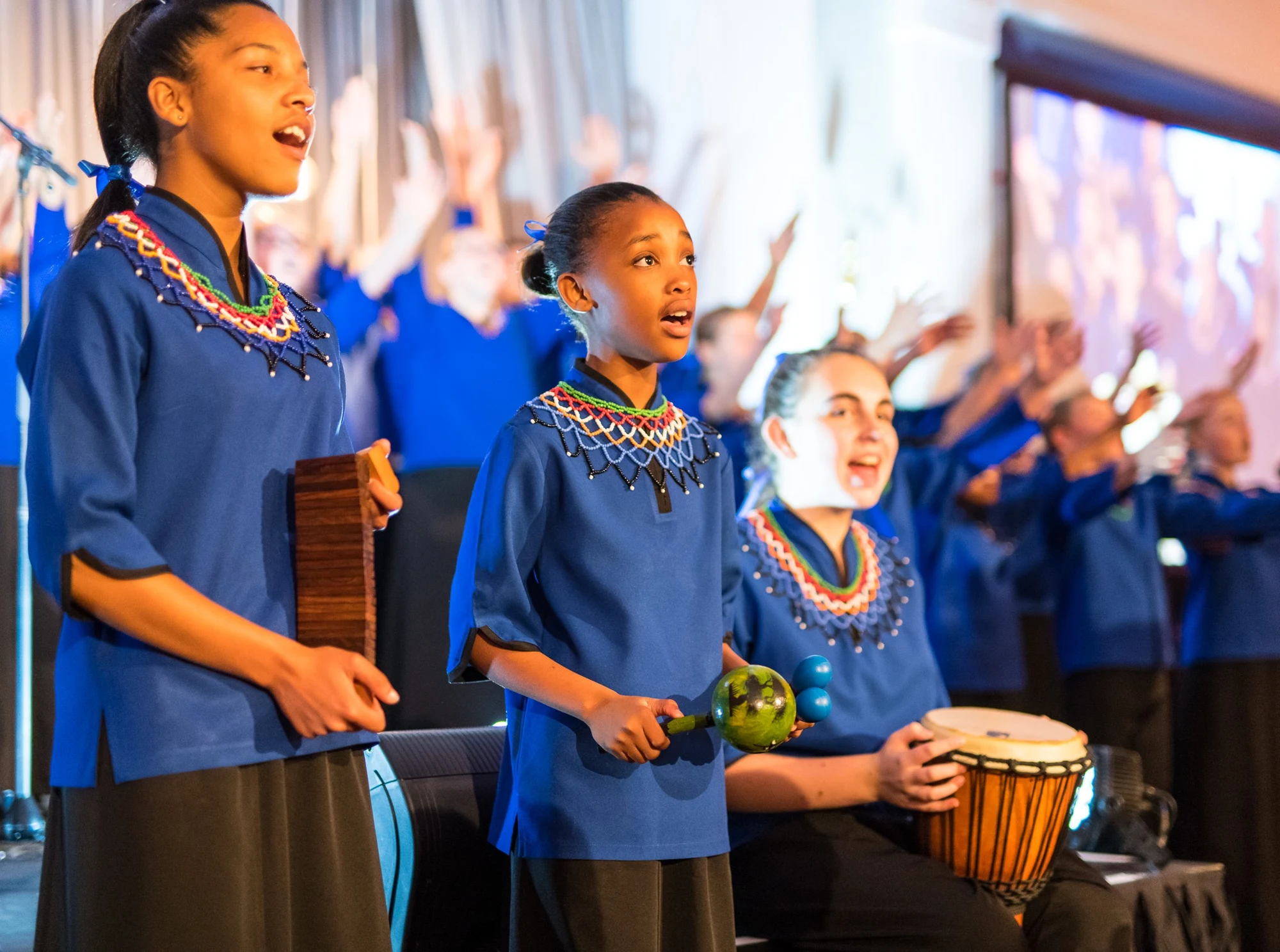 the Tygerberg Children’s Choir in action
